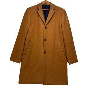Old Navy Tan Acacia Top Coat Men's Medium Tall‎ Trench Business Fall